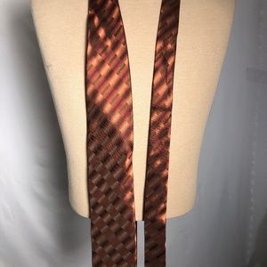 Mens Brown Tie. Tino Cosina. Italy.Like New. Single Mom Breast Cancer Fundraiser